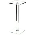 thumbnail image 1 of Plymor Clear Acrylic Square Barbell Pedestal Display Riser, 10.5" H x 4" W x 4" D (1/4" thick) (3 Pack), 1 of 1