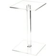 thumbnail image 1 of Plymor Clear Acrylic Square Barbell Pedestal Display Riser, 10.5" H x 6" W x 6" D (1/4" thick) (2 Pack), 1 of 1