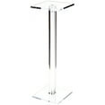 thumbnail image 1 of Plymor Clear Acrylic Square Barbell Pedestal Display Riser, 12.5" H x 4" W x 4" D (1/4" thick) (6 Pack), 1 of 1