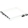 thumbnail image 1 of Plymor Clear Acrylic Square Beveled Display Base, 4" W x 4" D x 0.5" H, Pack of 3, 1 of 1