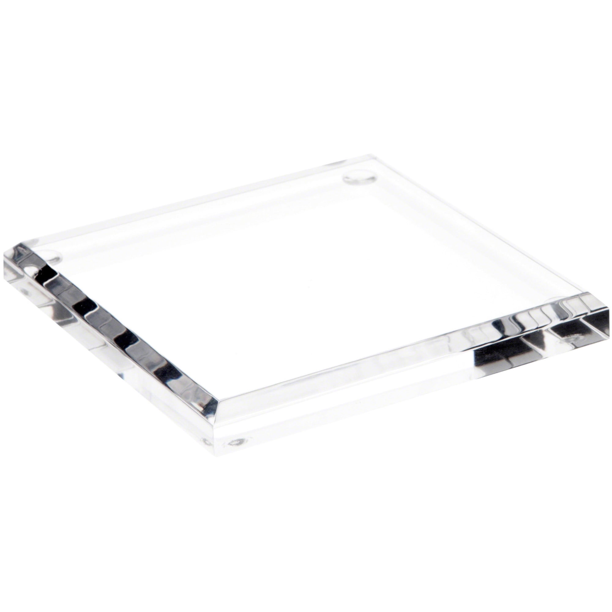 Square Display Base Plymor Clear Acrylic Square Beveled Display Base, 4