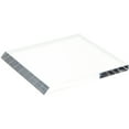 thumbnail image 1 of Plymor Clear Acrylic Square Display Base (Angled-Front for Label), 5" W x 5" D x 0.375" H, 1 of 1