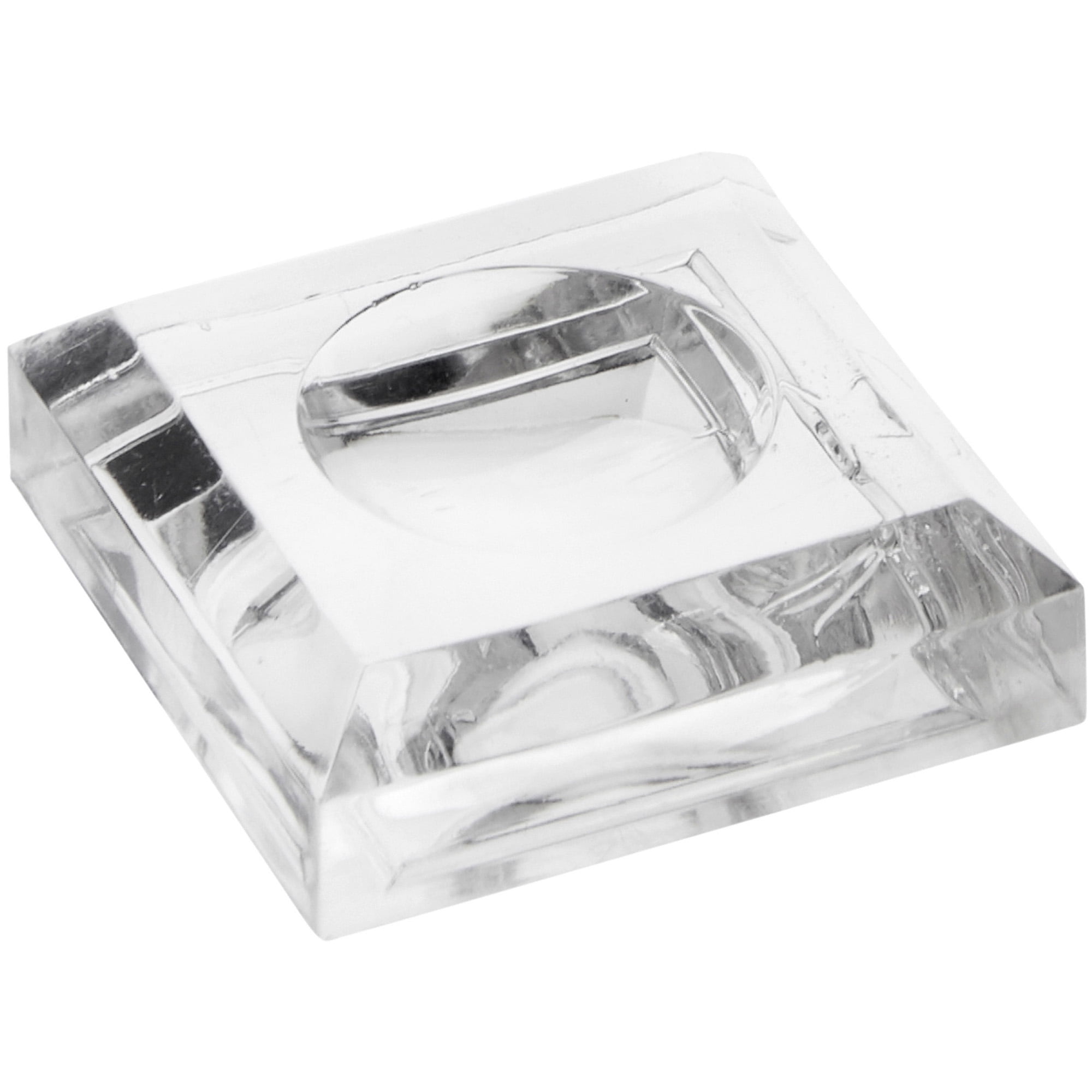 Square Display Base Plymor Clear Acrylic Square Display Base with Indented Circle to Hold ...