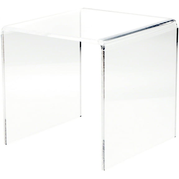 Plymor Clear Acrylic Square Display Riser, 11" H x 11" W x 11" D (3/8" thick)