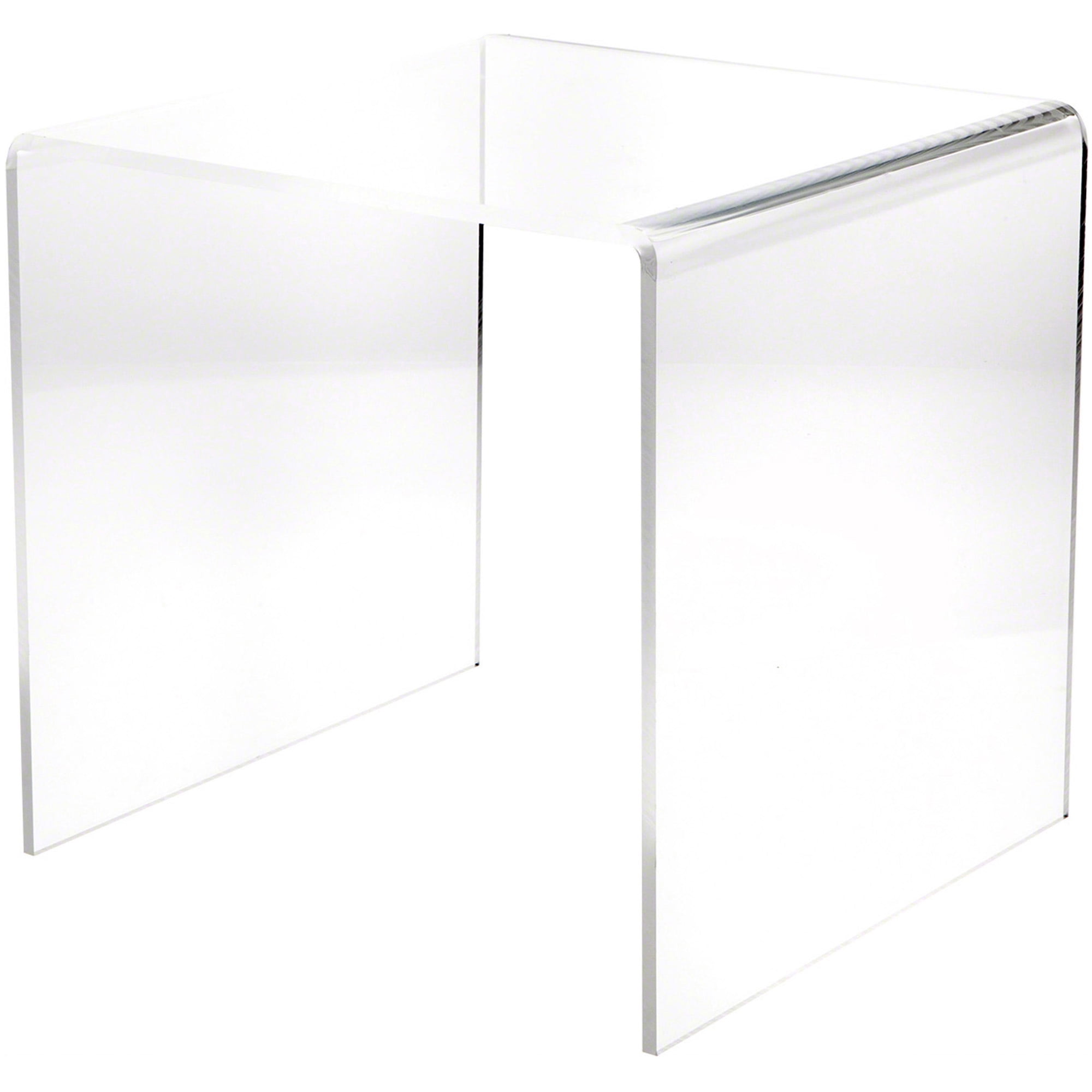Plymor Clear Acrylic Square Display Riser, 18
