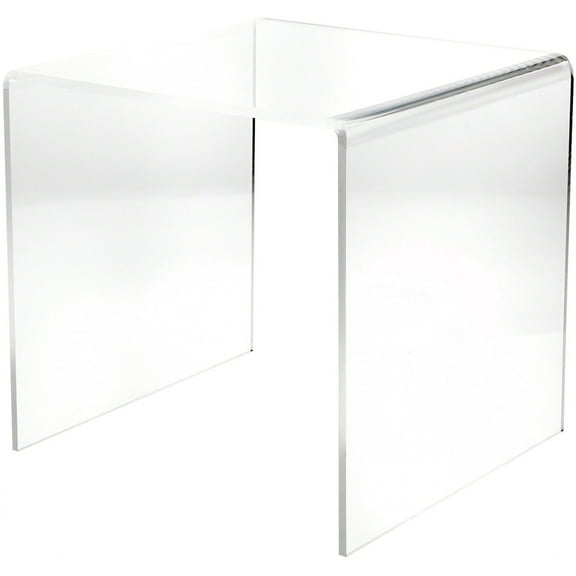 Plymor Clear Acrylic Square Display Riser, 18" H x 18" W x 18" D (3/8" thick)
