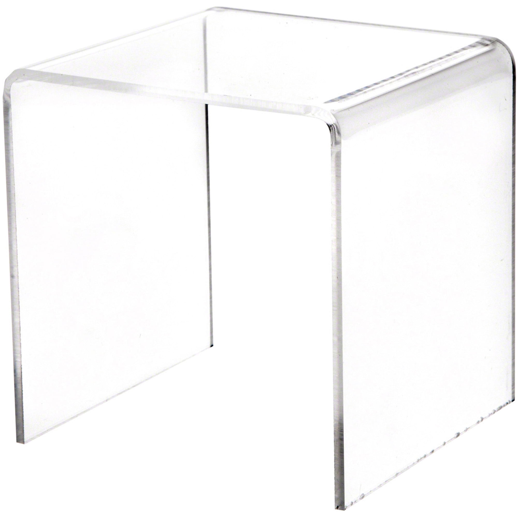 Plymor Clear Acrylic Square Display Riser, 4