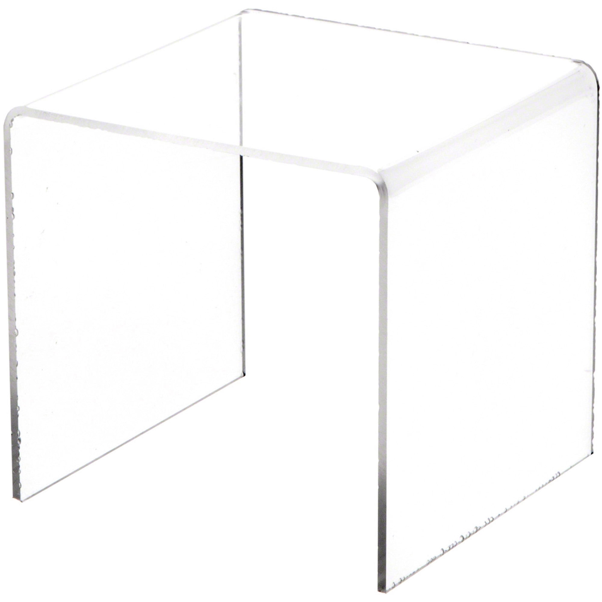 Plymor Clear Acrylic Square Display Riser, 5