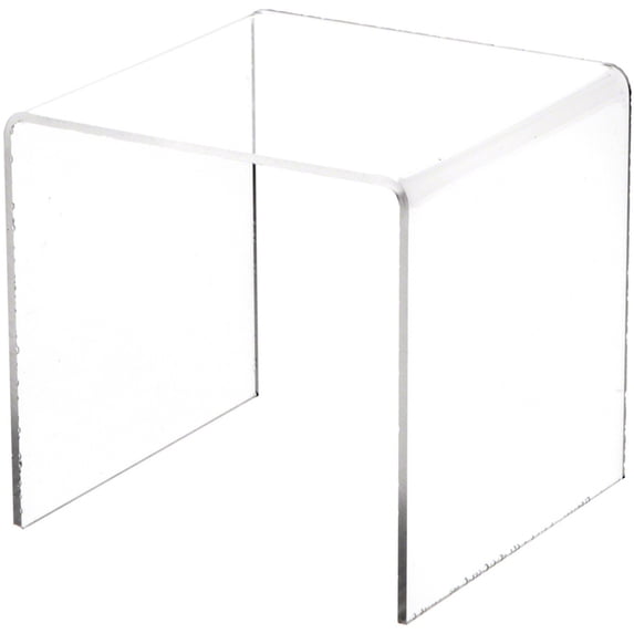 Plymor Clear Acrylic Square Display Riser, 5