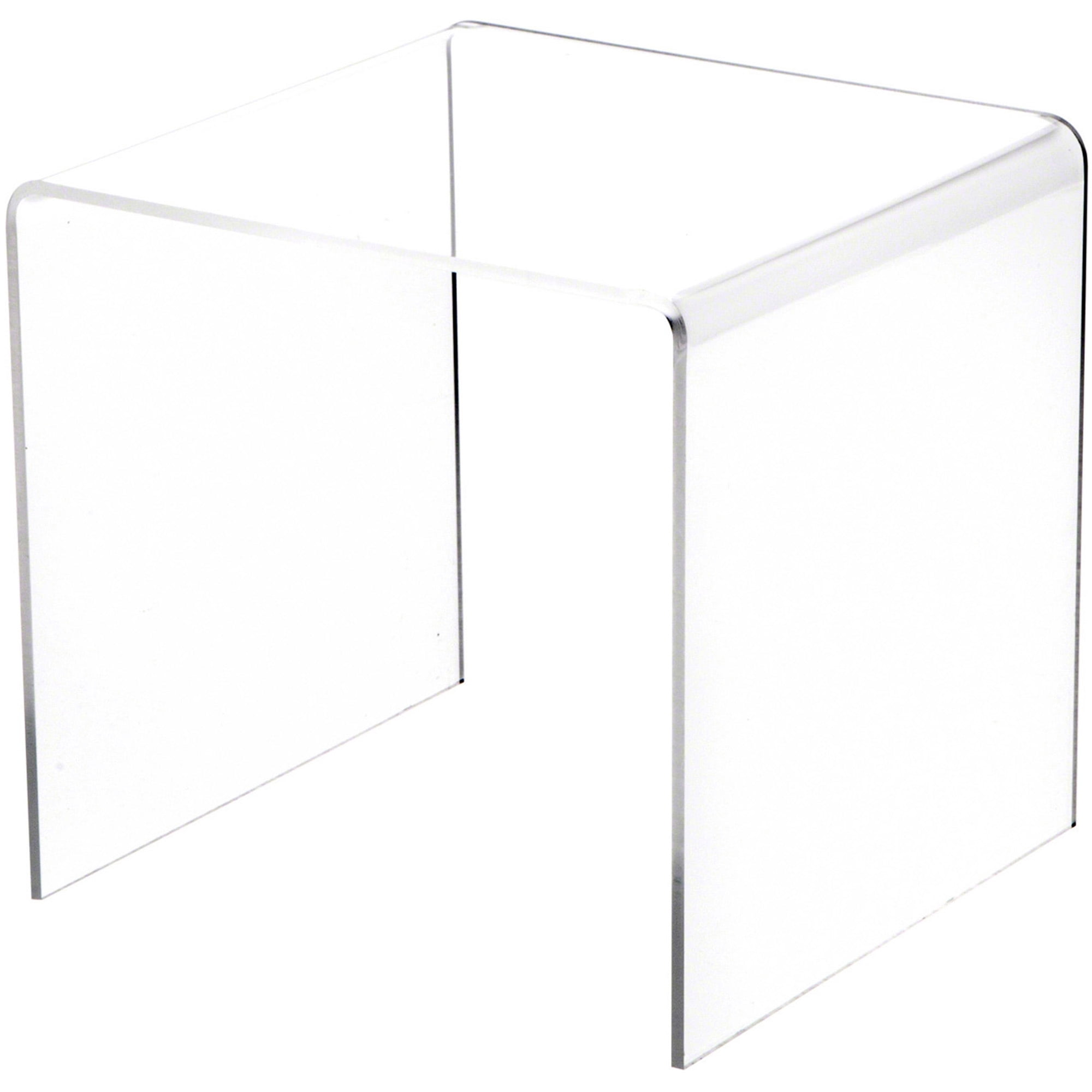 Plymor Clear Acrylic Square Display Riser, 6