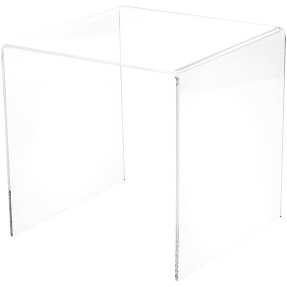 Plymor Clear Acrylic Square Display Riser, 7