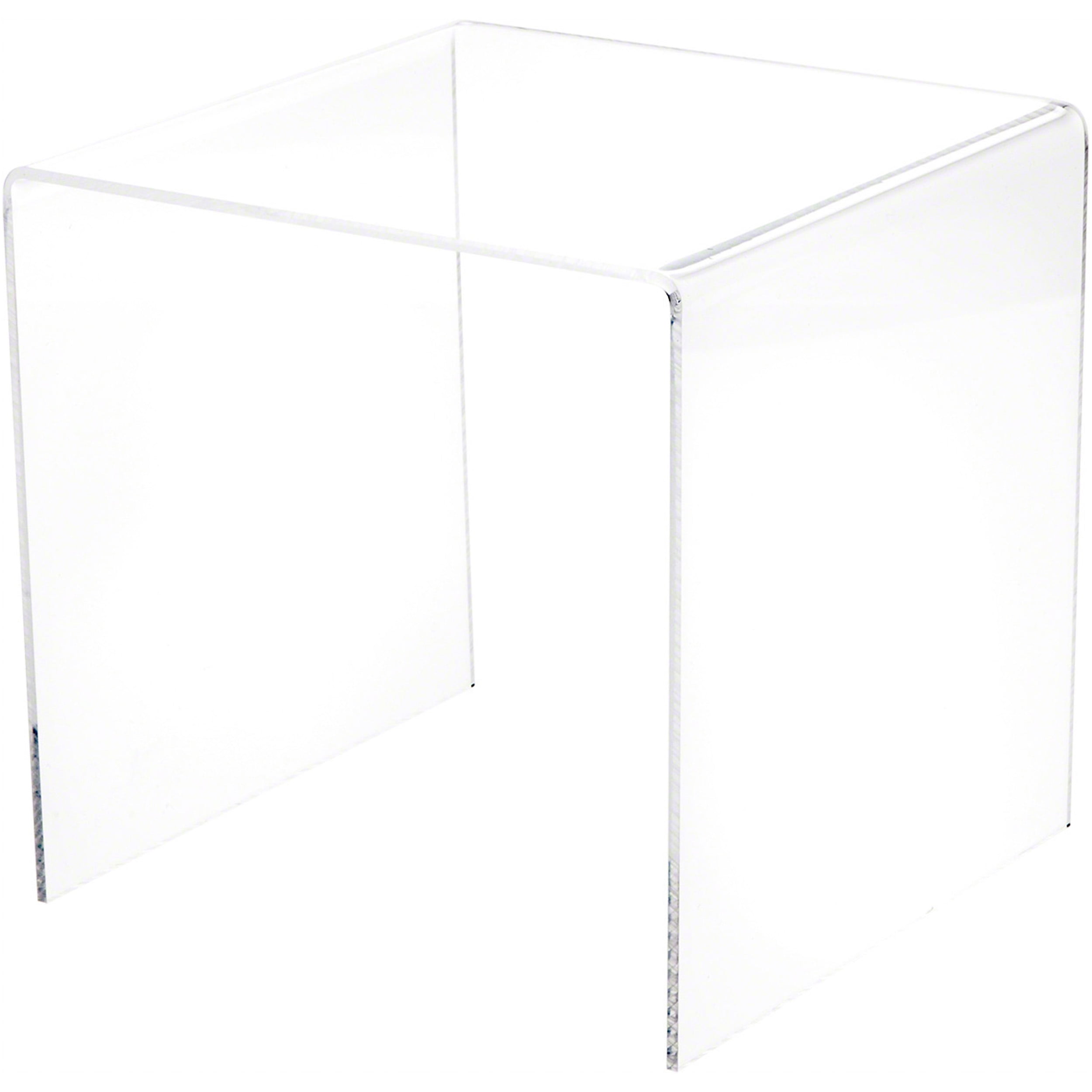 Clear Acrylic Square Display Riser, 7" H x 7" W x 7" D