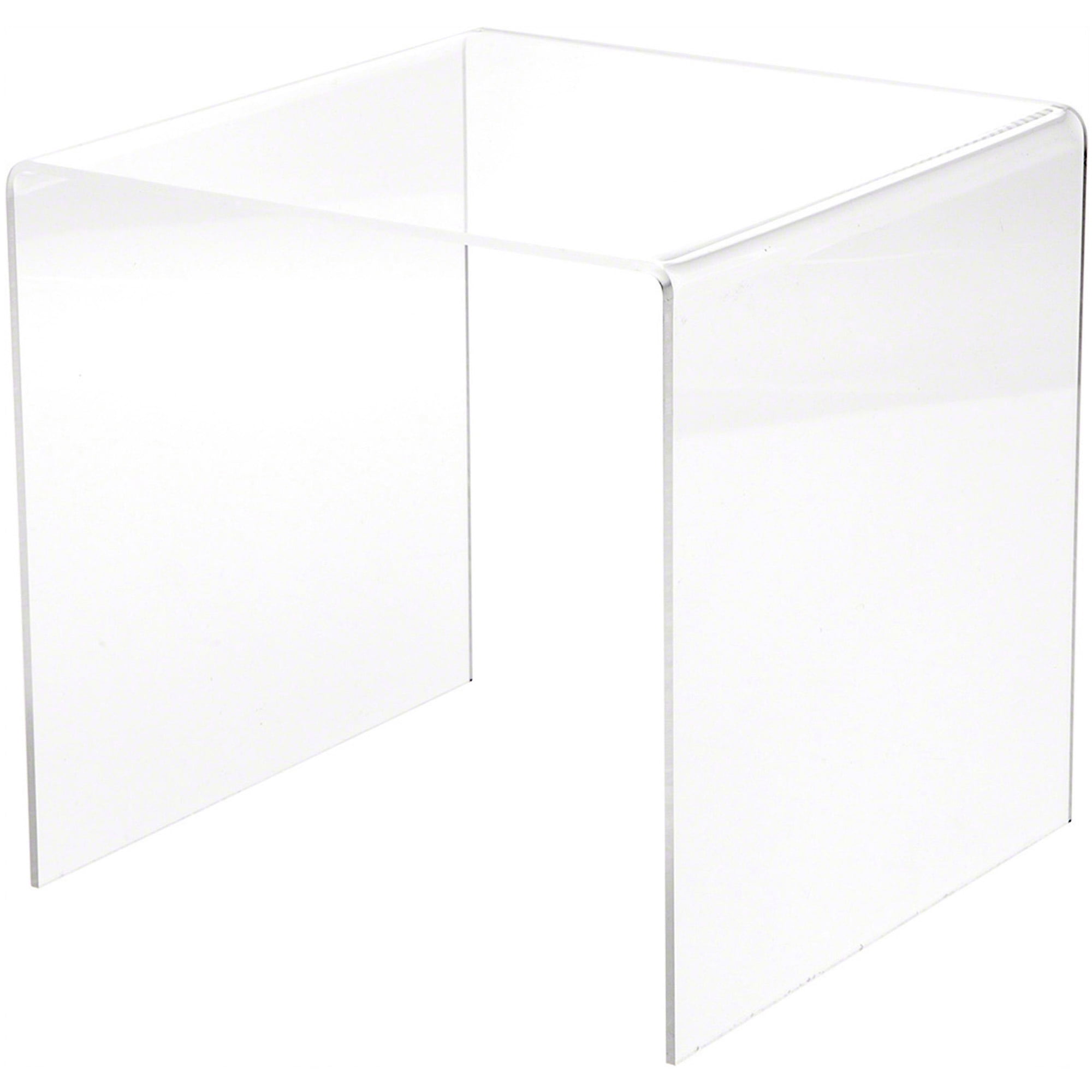 Plymor Clear Acrylic Square Display Riser, 8