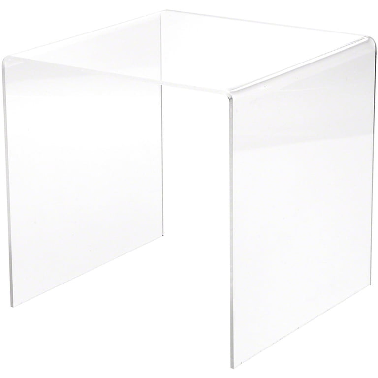 Plymor Clear Acrylic Square Display Riser, 8
