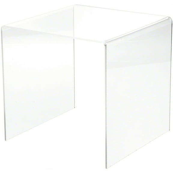 Plymor Clear Acrylic Square Display Riser, 8" H x 8" W x 8" D (1/8" thick)