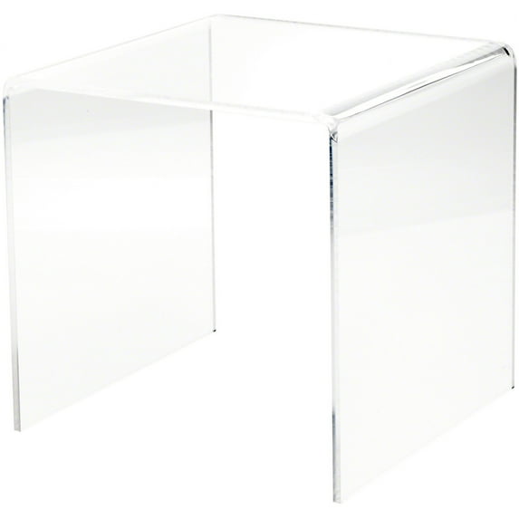 Plymor Clear Acrylic Square Display Riser, 9" H x 9" W x 9" D (1/4" thick) (3 Pack)