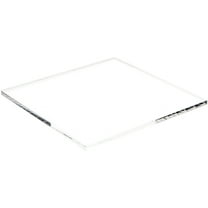 Plymor Clear Acrylic Square Polished Edge Display Base, 7" W x 7" D x 0.25" H