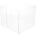 thumbnail image 1 of Plymor Clear Acrylic Tall-Stack Napkin Holder, 6.25" H x 7.25" W x 7.25" D (Holds 6.5" Square Napkins), 1 of 2