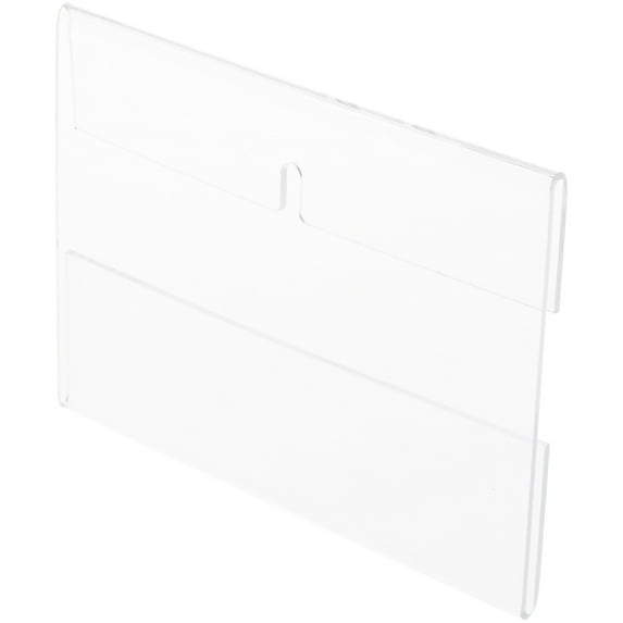 Plymor Clear Acrylic Top-Fold Literature Sign Holder Frame (Wall Mount), 7" W x 5" H (12 Pack)