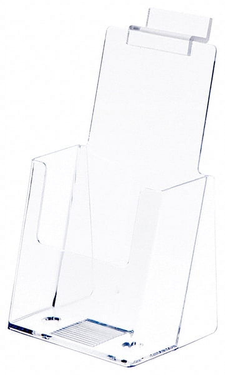 Plymor Clear Acrylic TriFold Brochure Literature Holder (Countertop