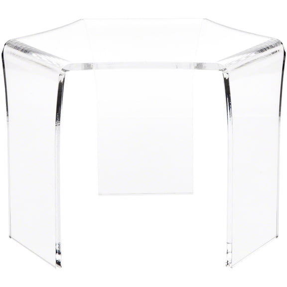 Plymor Clear Acrylic Tri-Leg (6 Sided) Display Riser, 7.75" H x 11" W x 9.5" D