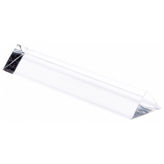 Plymor Clear Acrylic Triangular Label Display Block, 6" W x .75" D x .75" H (12 Pack)