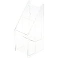 thumbnail image 1 of Plymor Clear Acrylic Vertical 2-Level Tri-Fold Brochure Literature Rack (Countertop), Fits Documents Up to 4" Wide (2 Pack), 1 of 1