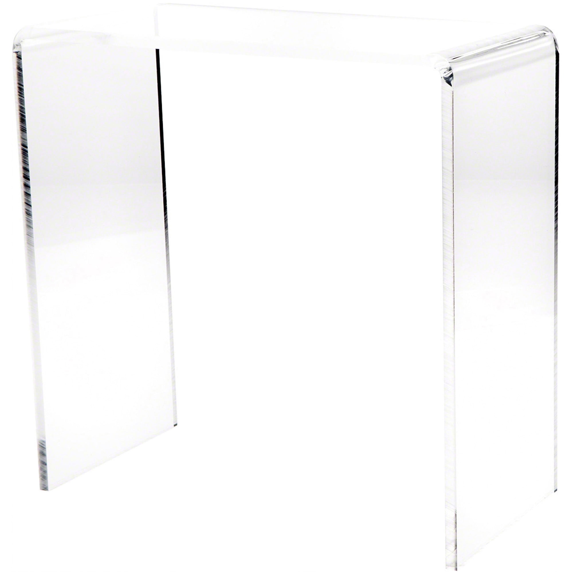 Plymor Clear Acrylic Vertical Rectangular Display Riser, 14" H x 14" W ...