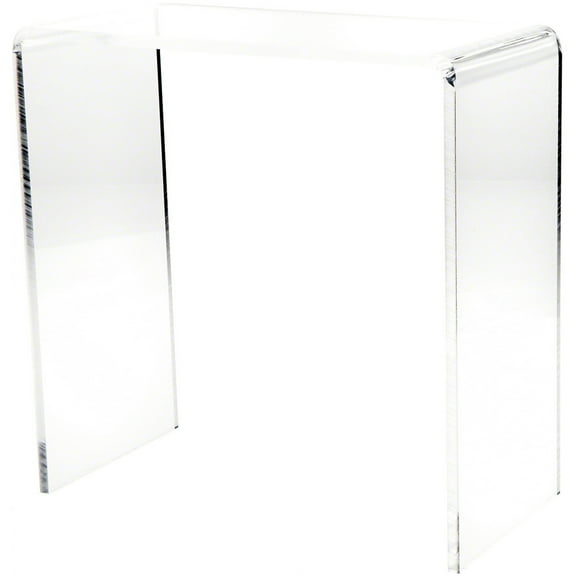 Plymor Clear Acrylic Vertical Rectangular Display Riser, 14" H x 14" W x 7" D (3/8" thick)