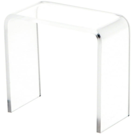 Plymor Clear Acrylic Vertical Rectangular Display Riser, 2" H x 2" W x 1" D (3/32" thick) (6 Pack)