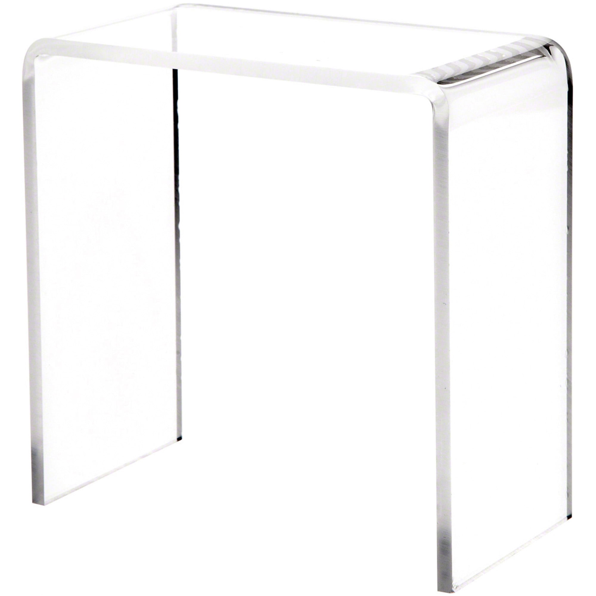 Plymor Clear Acrylic Vertical Rectangular Display Riser, 5