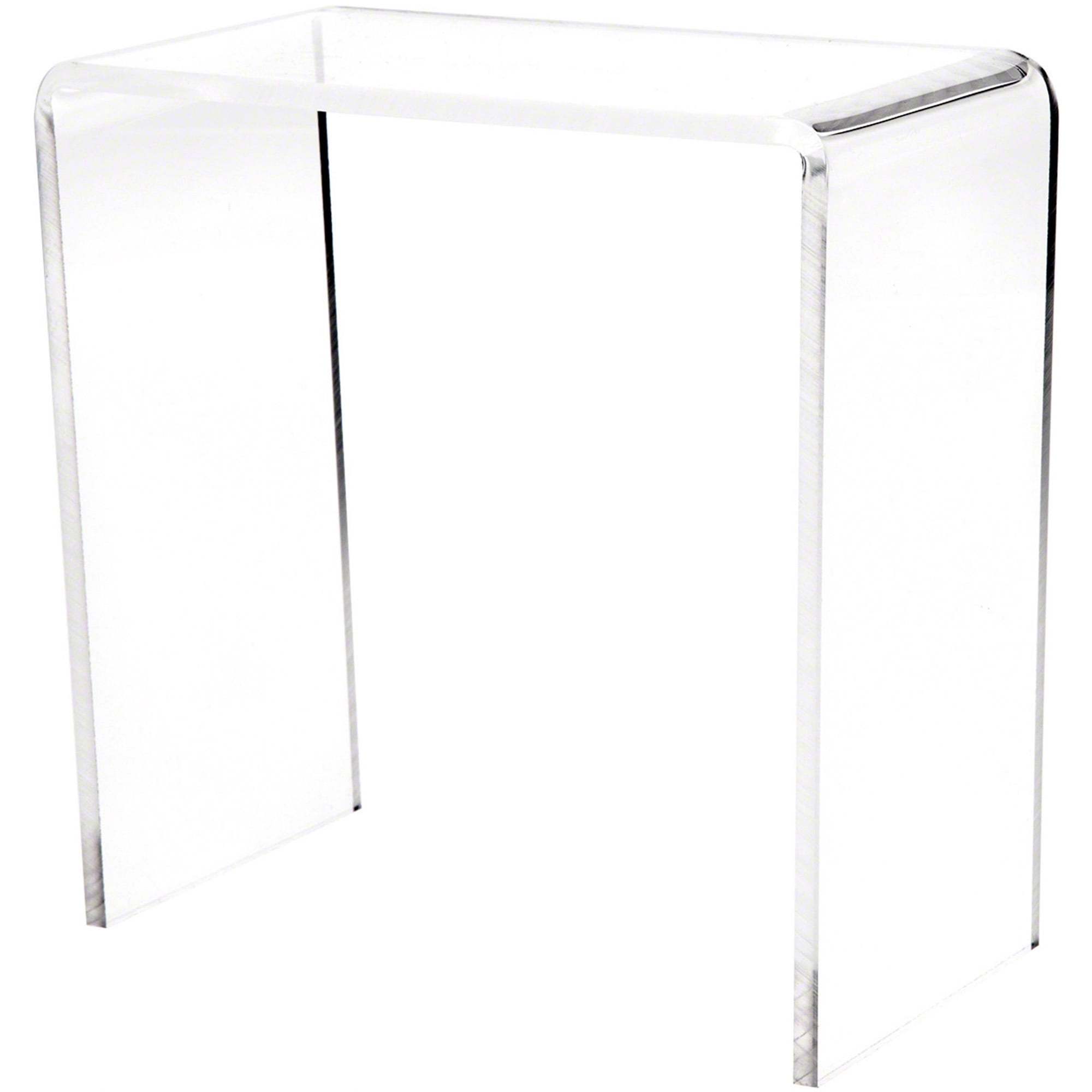 Plymor Clear Acrylic Vertical Rectangular Display Riser, 6" H x 6" W x ...