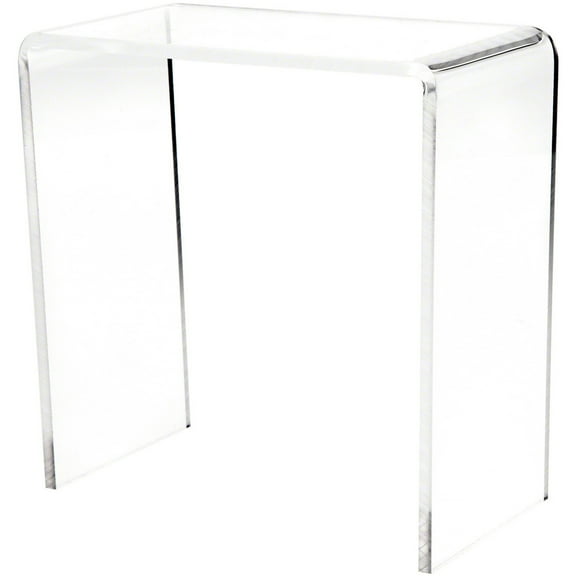 Plymor Clear Acrylic Vertical Rectangular Display Riser, 6" H x 6" W x 3" D (3/16" thick)