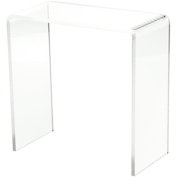 Plymor Clear Acrylic Vertical Rectangular Display Riser, 8" H x 8" W x 4" D (1/4" thick)
