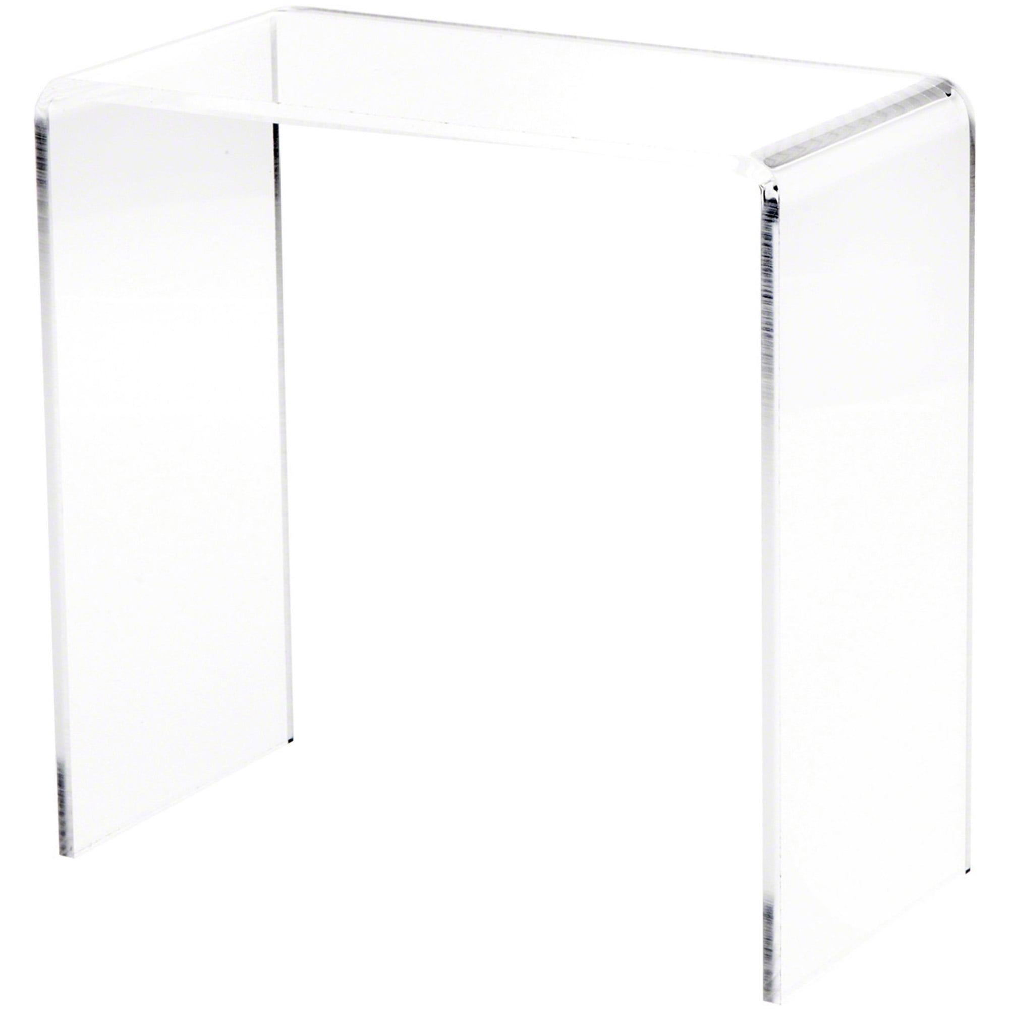 Plymor Clear Acrylic Vertical Rectangular Display Riser, 9" H x 9" W x ...