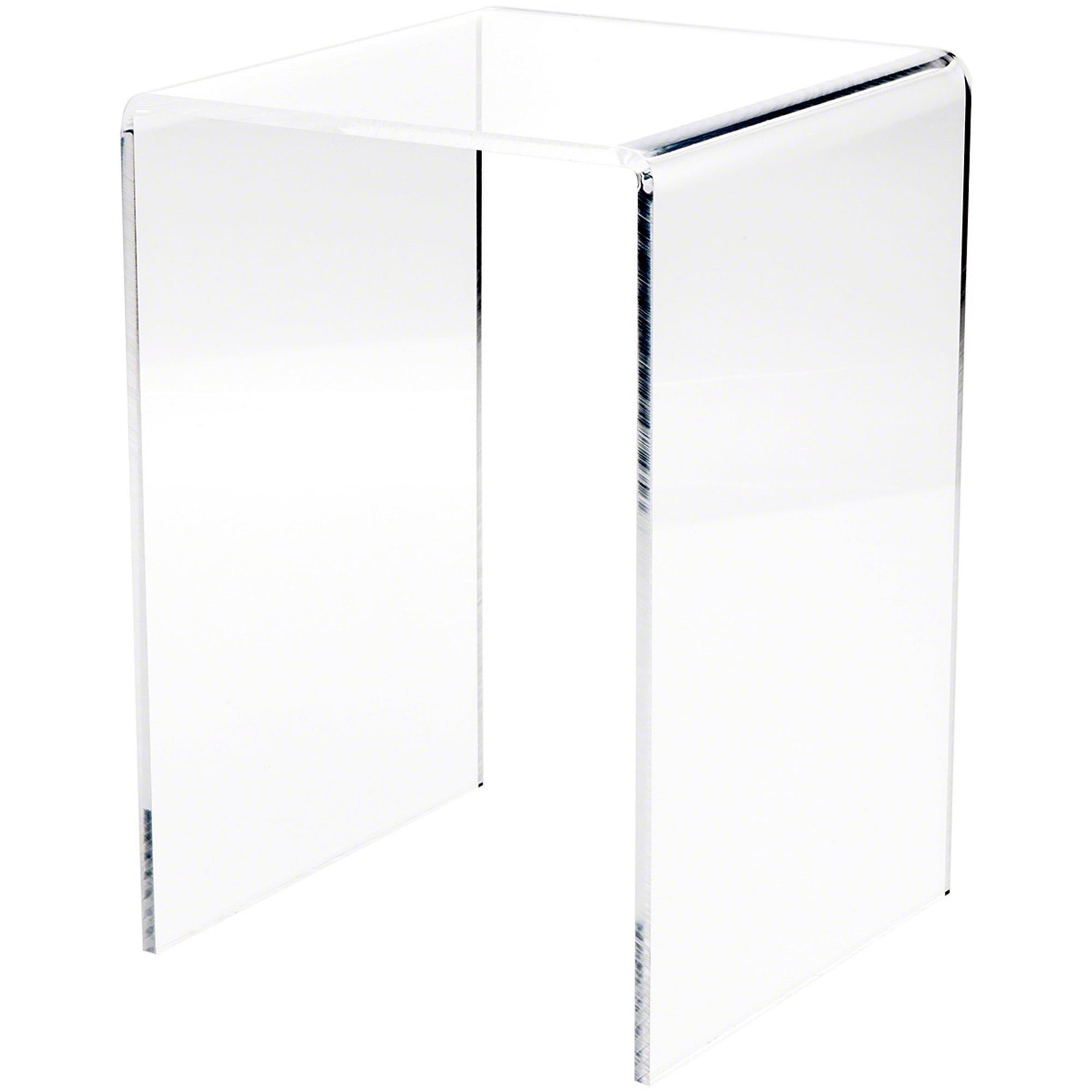 Plymor Clear Acrylic Vertical Square Display Riser, 10.5" H x 7" W x 7 ...