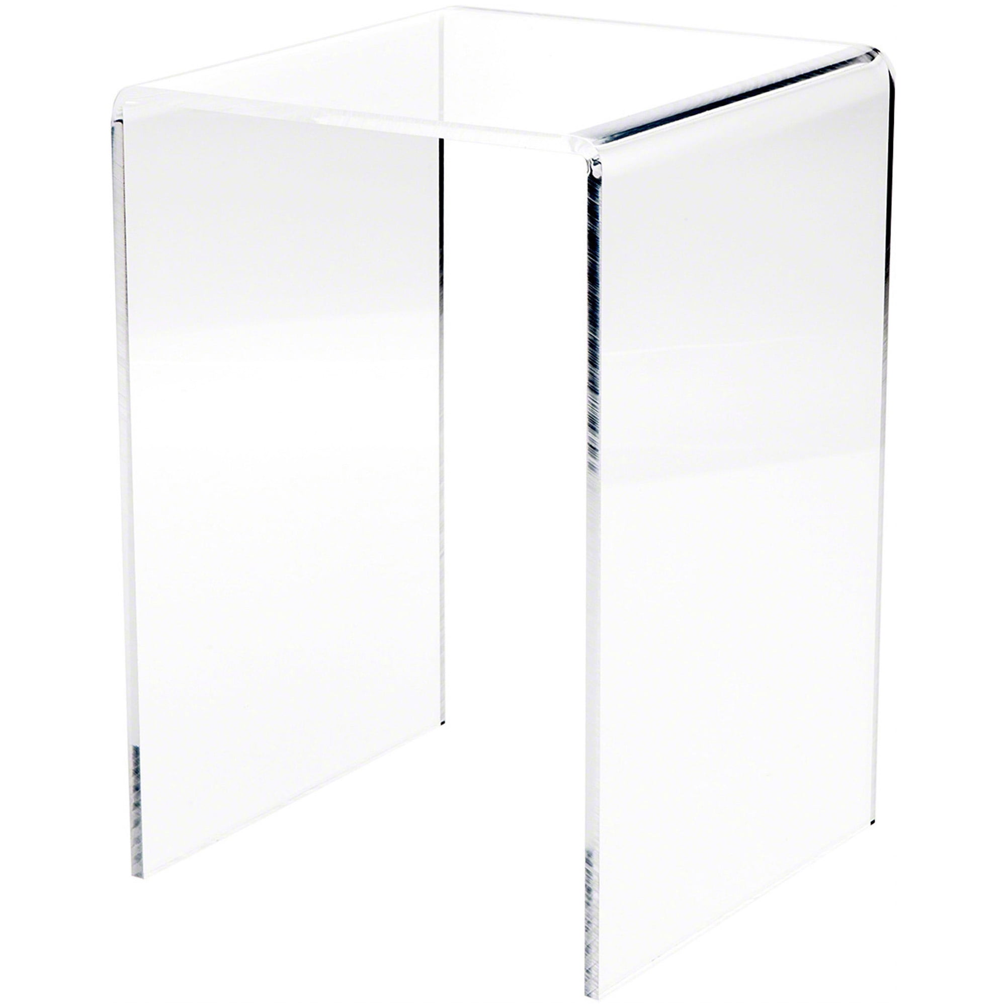 Plymor Clear Acrylic Vertical Square Display Riser, 10.5