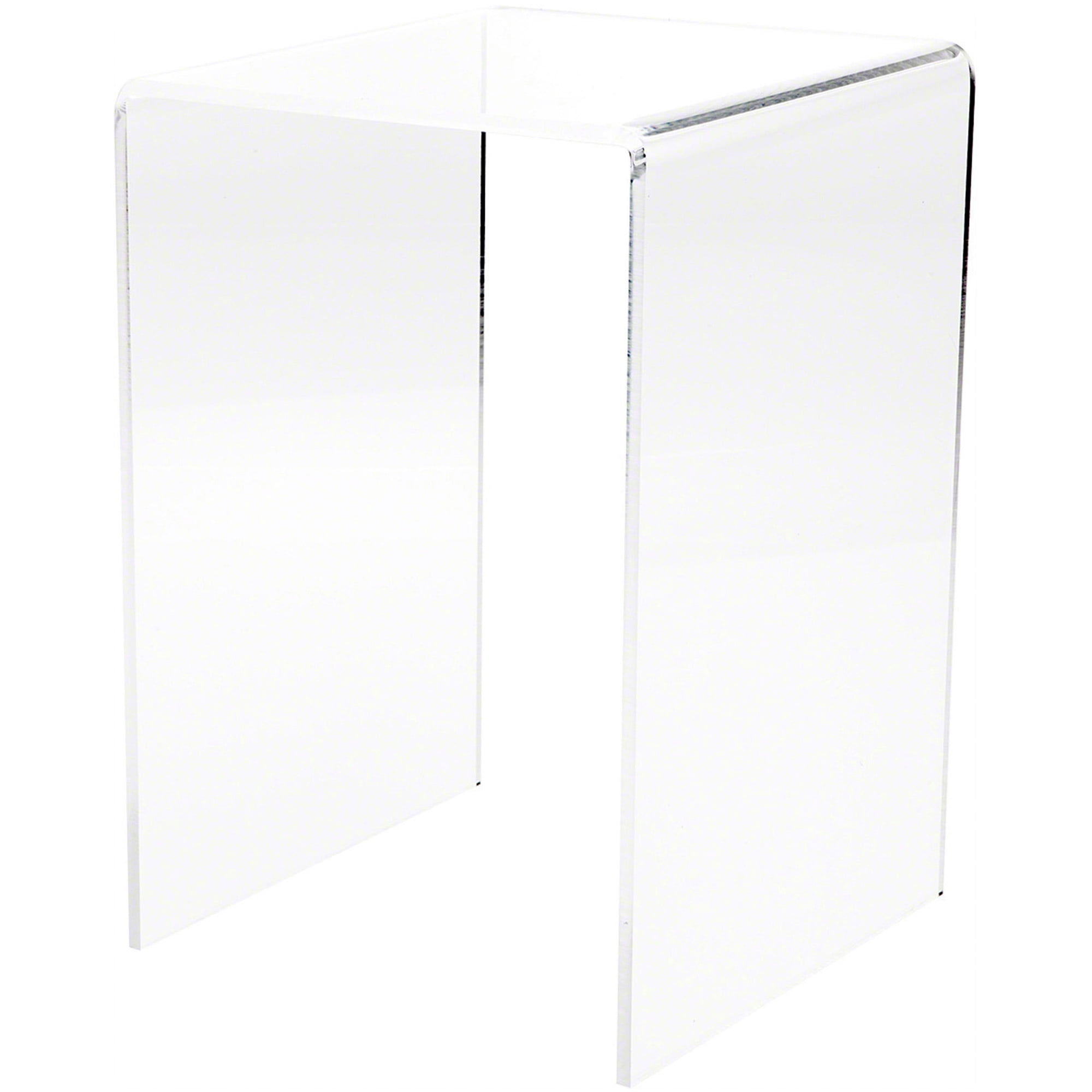 Plymor Clear Acrylic Vertical Square Display Riser, 12