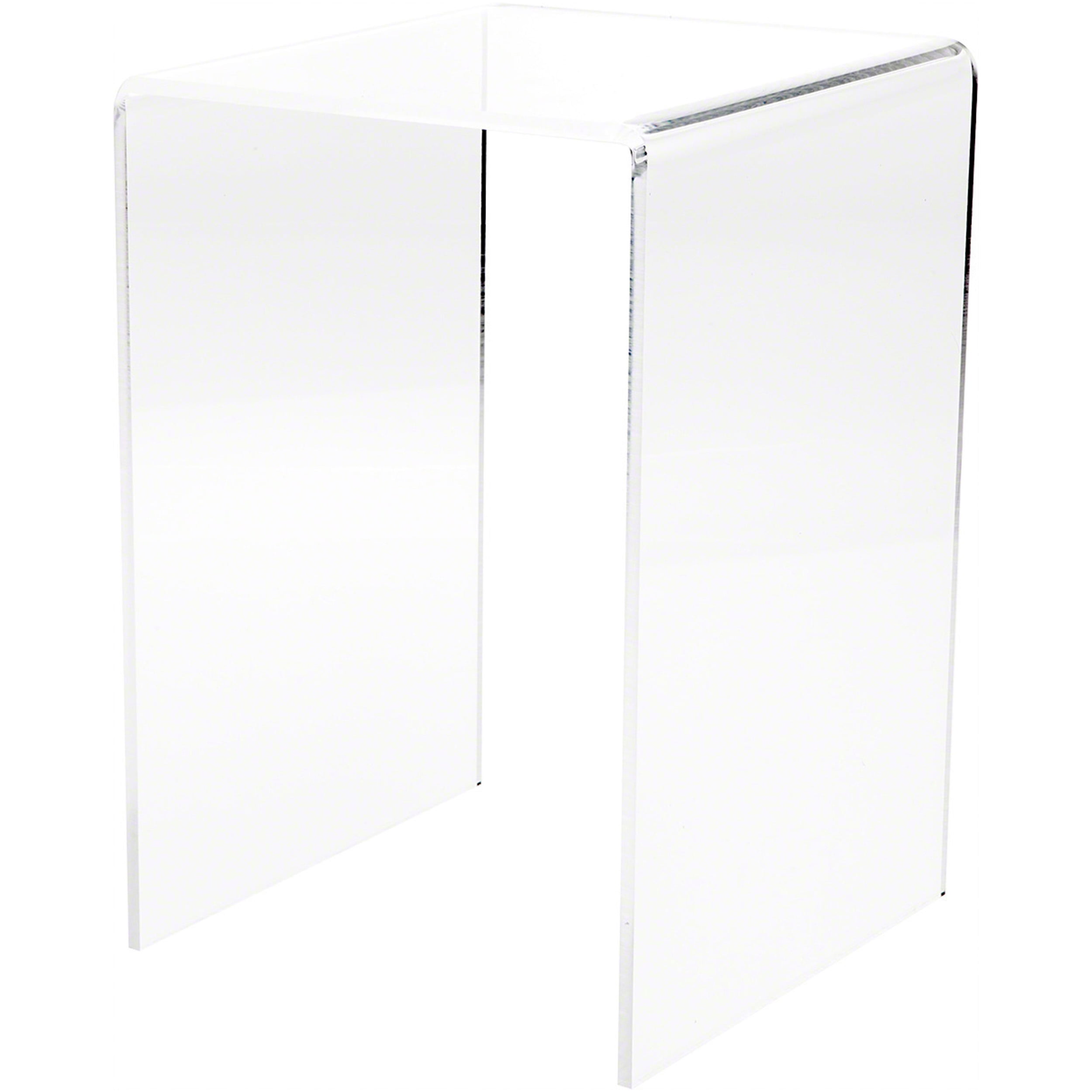 Clear Acrylic Tall Display Riser for Countertops, 12" H x 8" W x 8" D