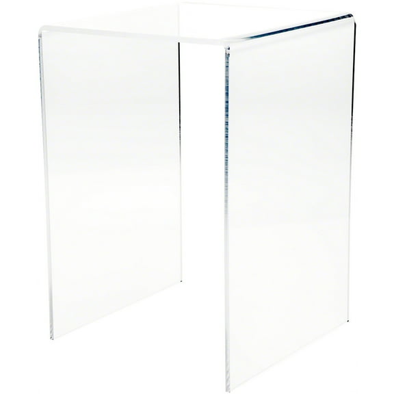Plymor Clear Acrylic Vertical Square Display Riser, 13.5" H x 9" W x 9" D (1/4" thick)
