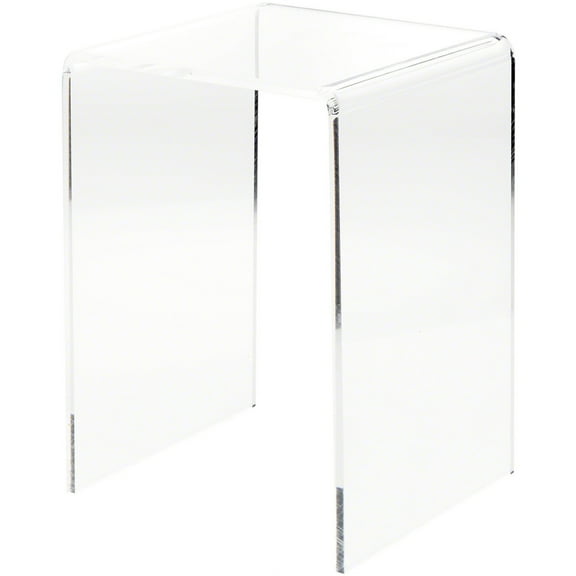 Plymor Clear Acrylic Vertical Square Display Riser, 15" H x 10" W x 10" D (3/8" thick)