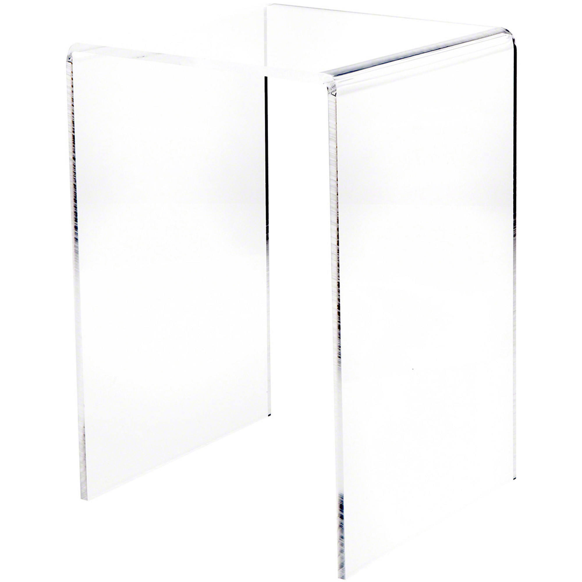 Plymor Clear Acrylic Vertical Square Display Riser, 18