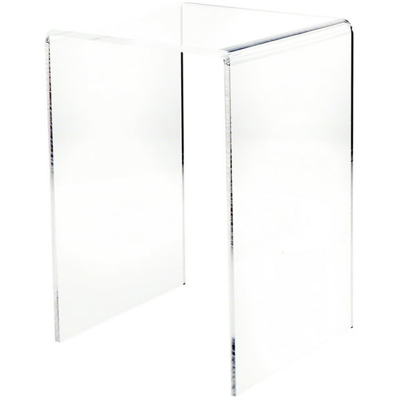 Plymor Clear Acrylic Vertical Square Display Riser, 18" H x 12" W x 12" D (3/8" thick)