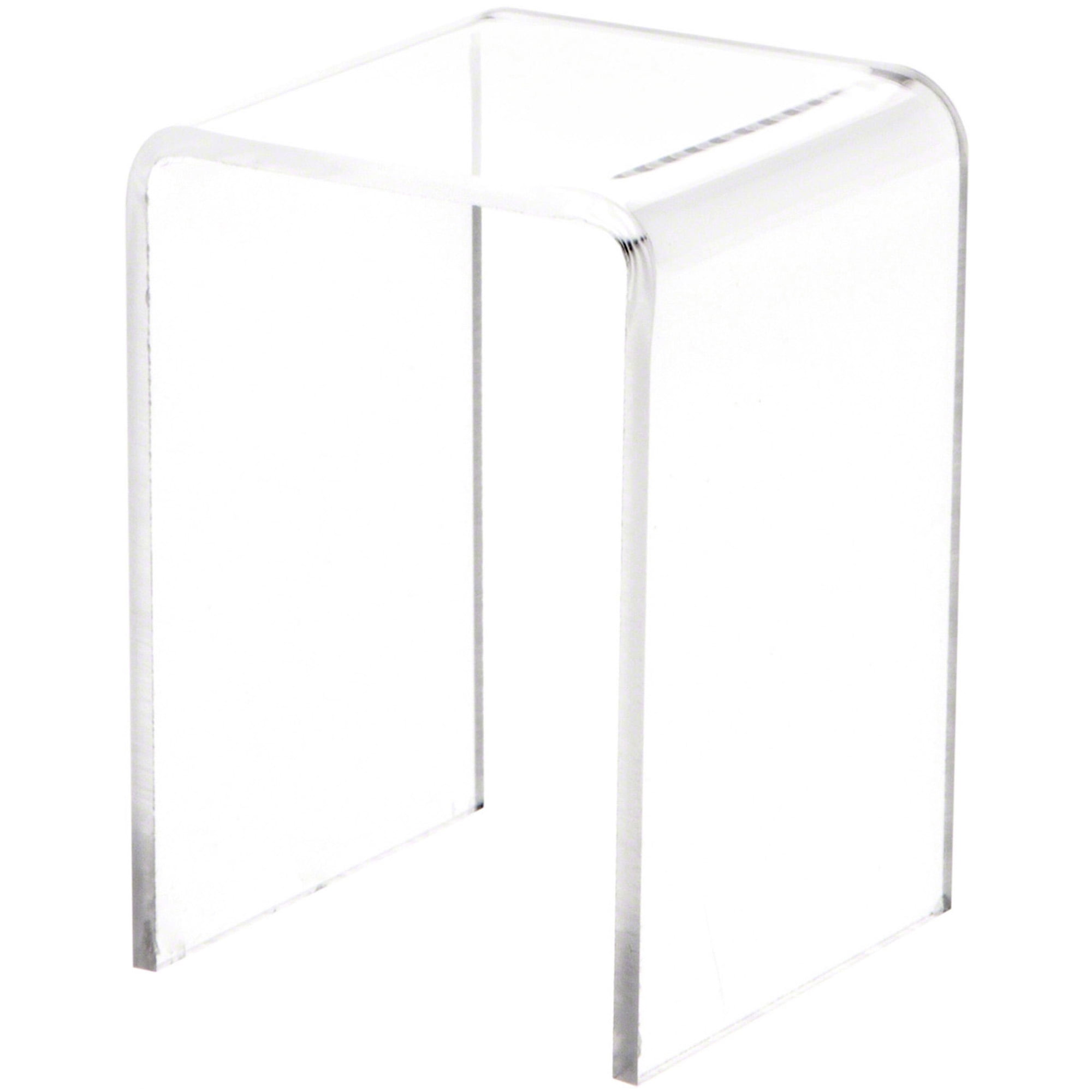 Plymor Clear Acrylic Vertical Square Display Riser, 3