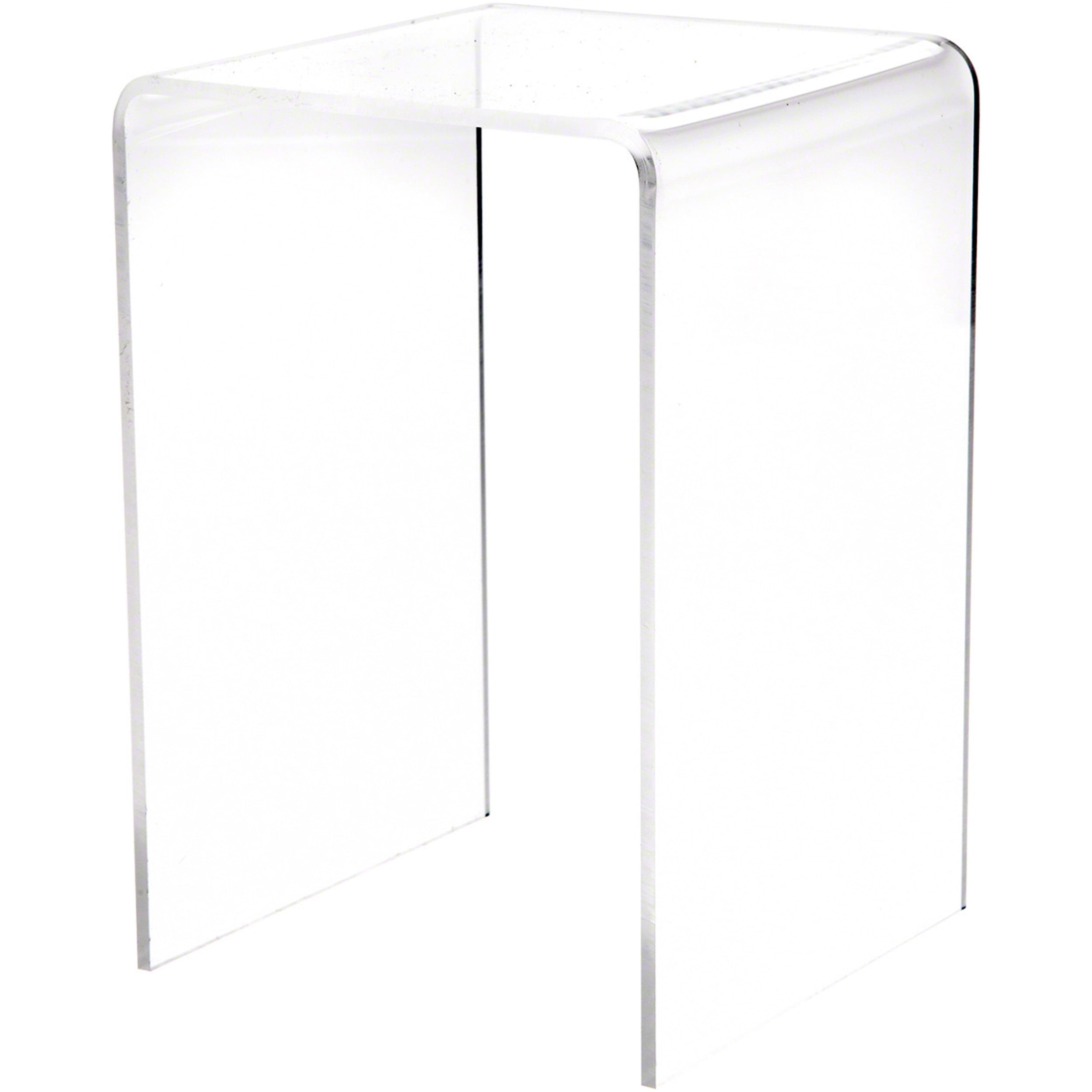 Plymor Clear Acrylic Vertical Square Display Riser, 6
