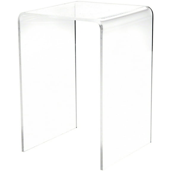 Plymor Clear Acrylic Vertical Square Display Riser, 6" H x 4" W x 4" D (1/8" thick)
