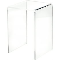 Plymor Clear Acrylic Vertical Square Display Riser, 7.5" H x 5" W x 5" D (3/16" thick)