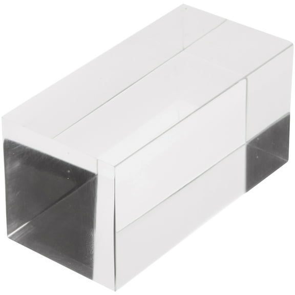 Plymor Clear Polished Acrylic Rectangular Display Block, 1.5" H x 3" W x 1.5" D