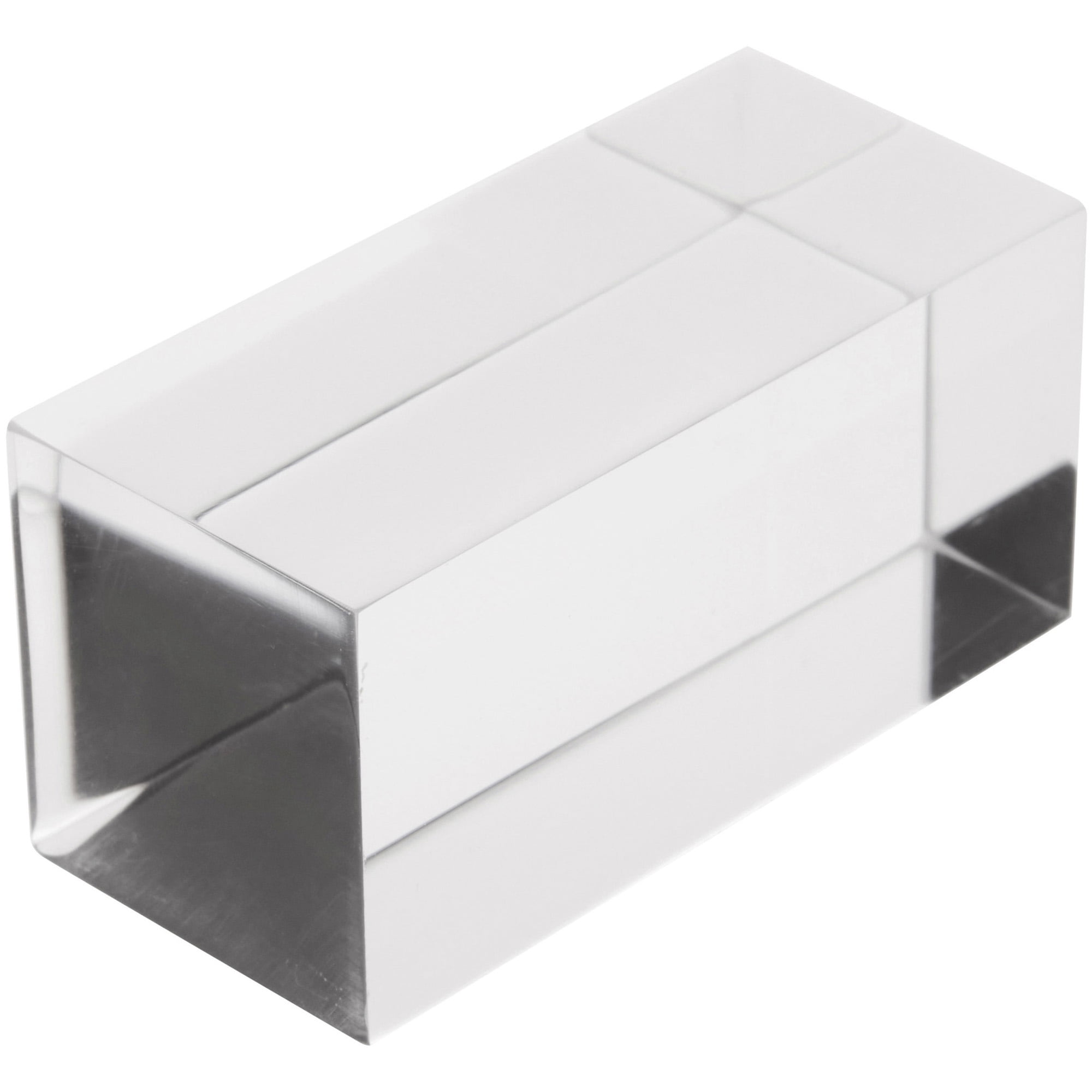 Plymor Clear Polished Acrylic Rectangular Display Block, 1" H x 1" W x ...