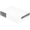thumbnail image 1 of Plymor Clear Polished Acrylic Rectangular Display Block, 1" H x 3" W x 4" D (6 Pack), 1 of 1
